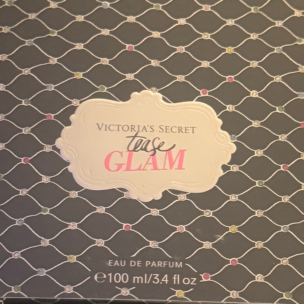 Victoria's Secret Tease Glam Box - Black & Pink Accents. 3.4oz